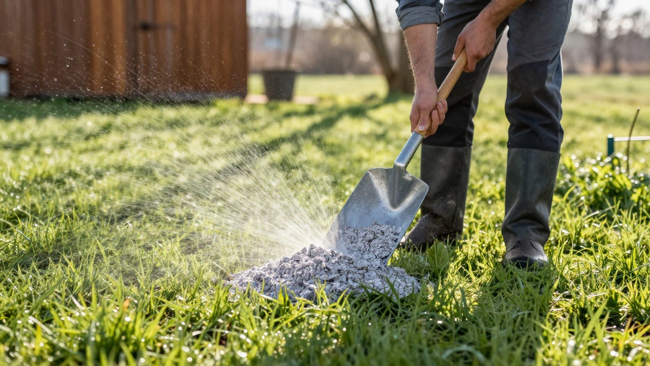 Можно ли сыпать золу на газон: плюсы, минусы и правильный способ применения